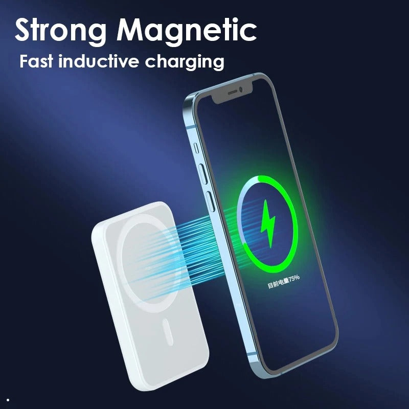 Batterie magnétique Magsafe, chargeur sans fil, batterie externe Batterie magnétique Magsafe, chargeur sans fil, batterie externe